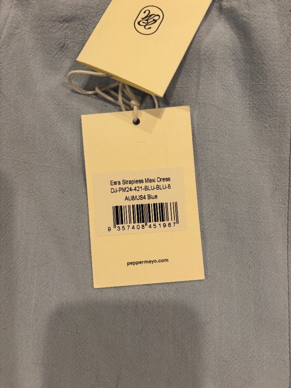 Esra Linen Strapless Maxi Dress - Picture 5 of 5